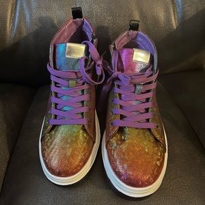 Steve Madden rainbow sneakers GORGEOUS size 4